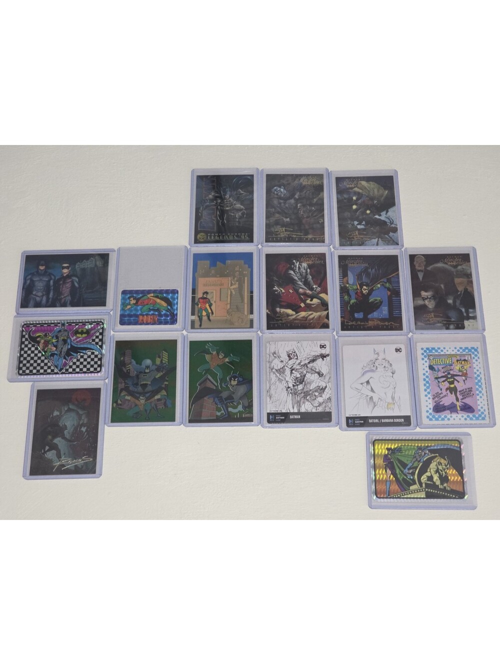 Batman Robin Batgirl ~ VTG SP INSERT ~ 17 Card LOT ~ DC Artist Proof Master